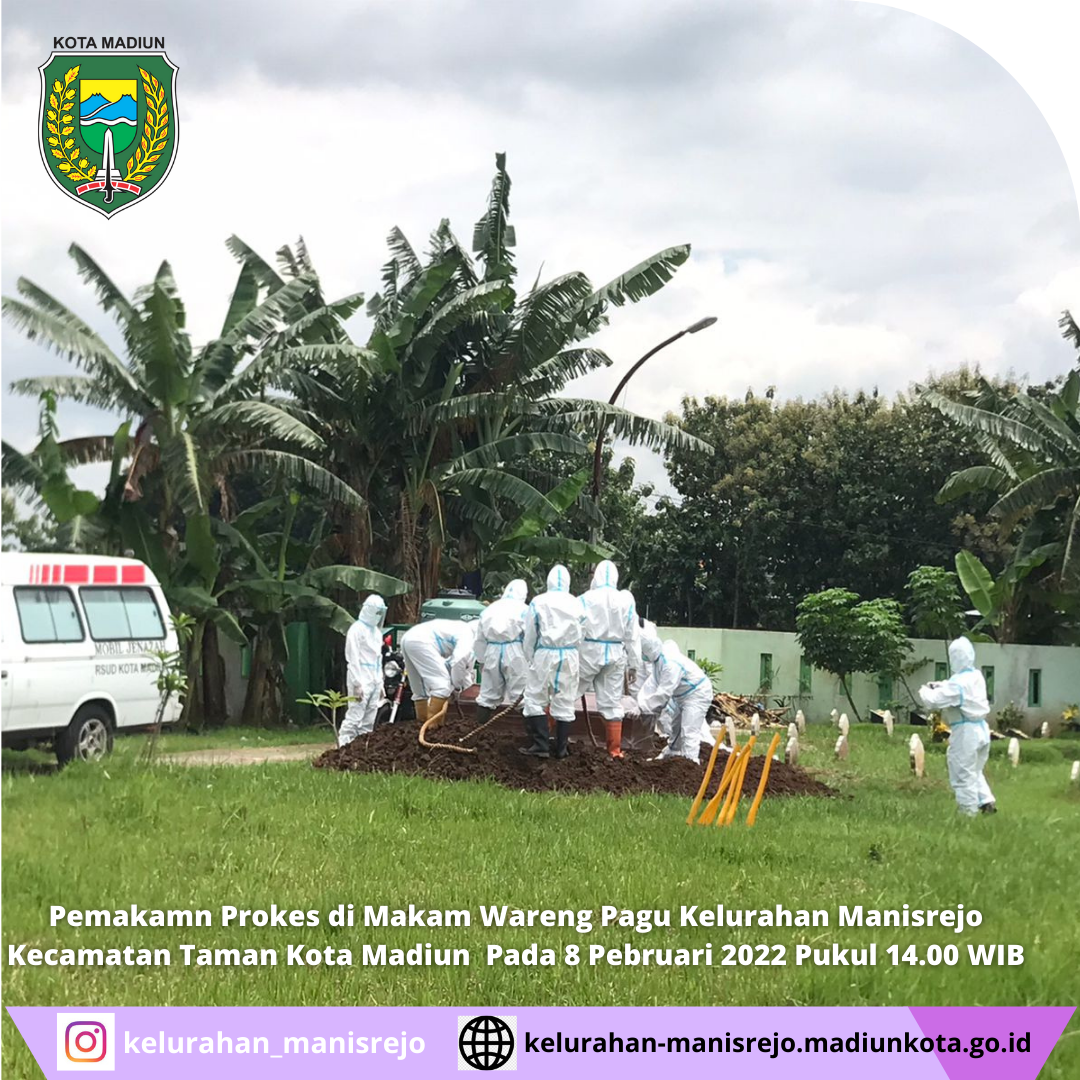 Pemakaman Prokes di Wilayah Kelurahan Manisrejo