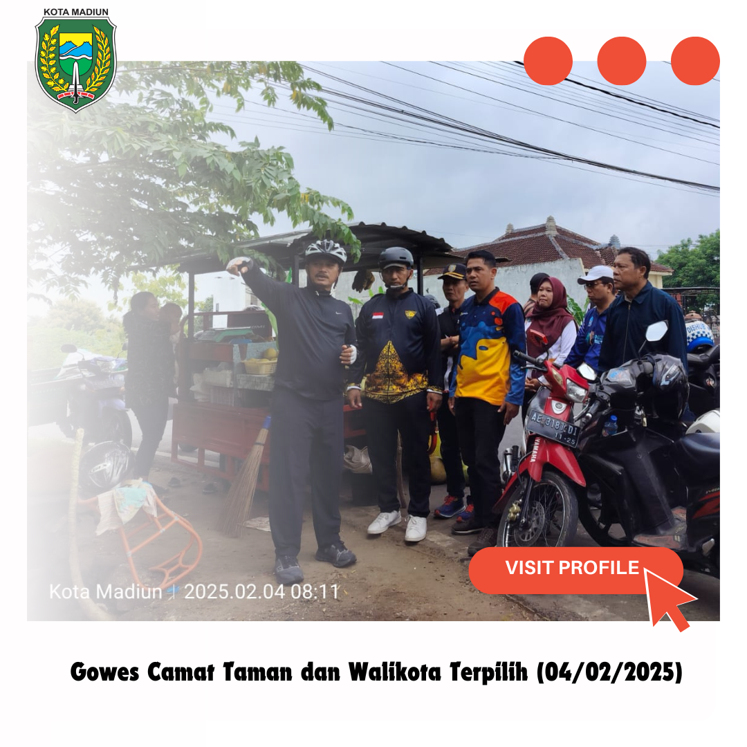 Gowes Camat Taman bersama Walikota Terpilih