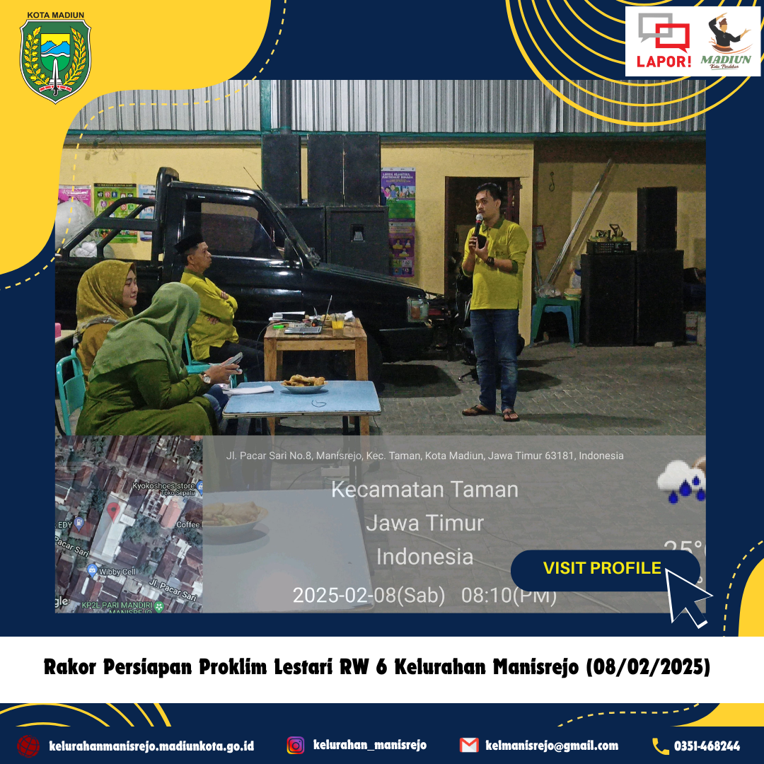 Rakor Persiapan Proklim Lestari RW 6