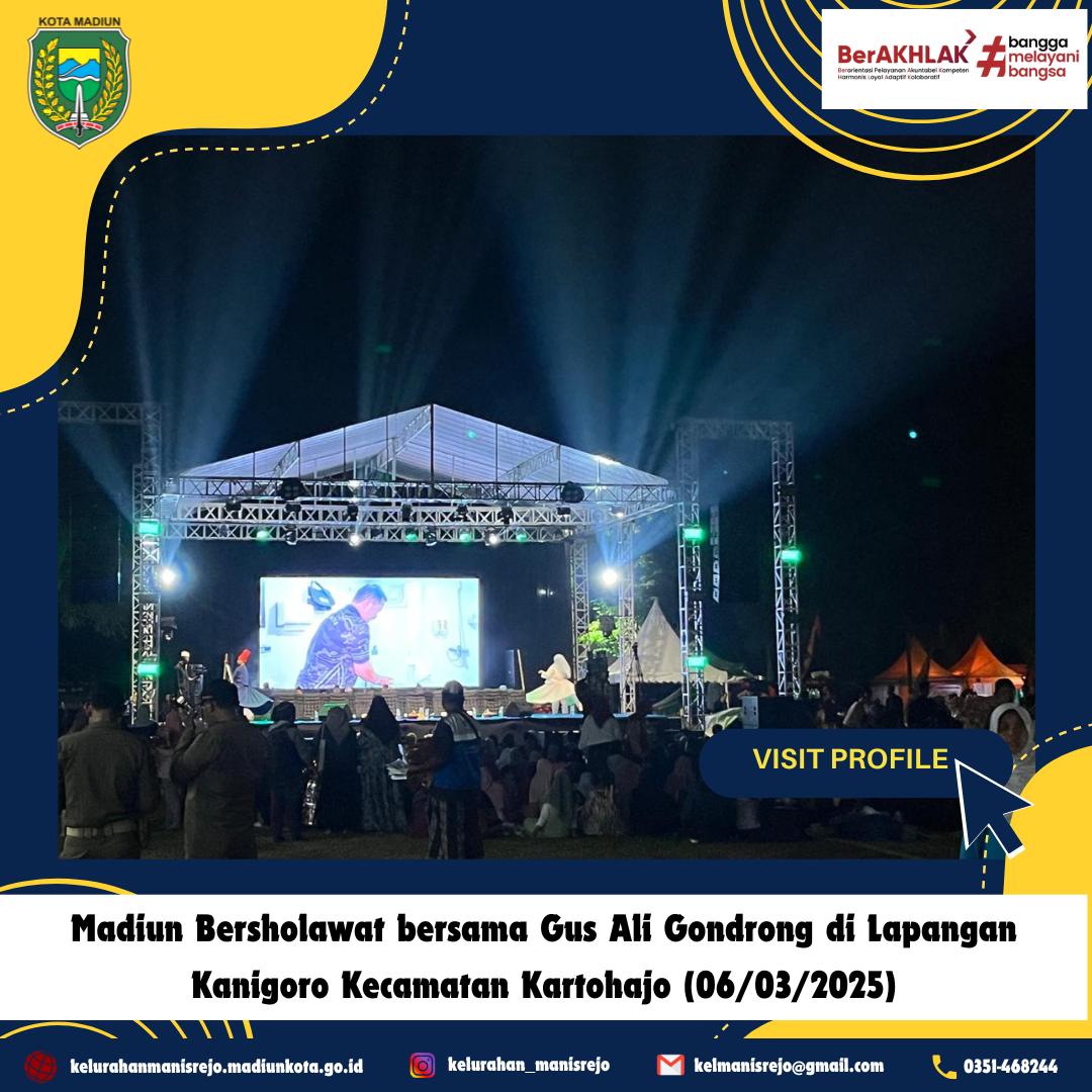 Madiun Bersholawat di Lapangan Kanigoro