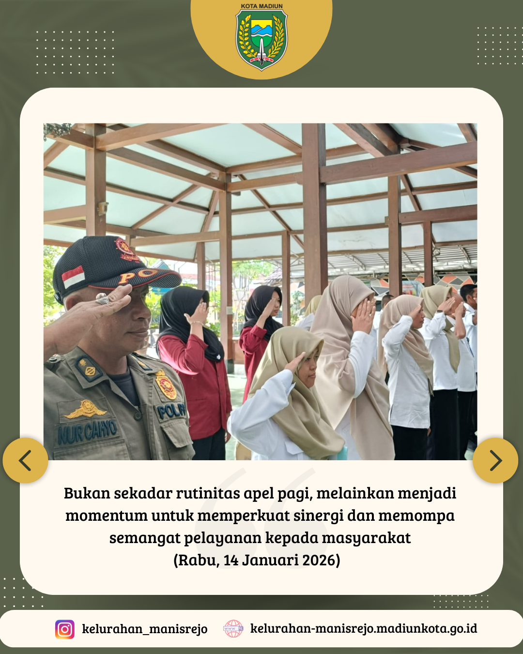 Perkuat Sinergi dan Mompa Semangat dengan Apel Pagi
