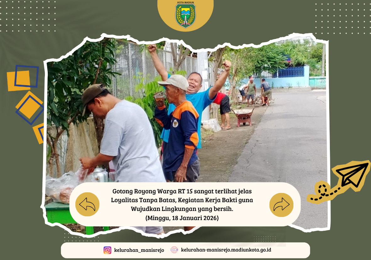 Semangat Gotong Royong Kerja Bakti RT 15