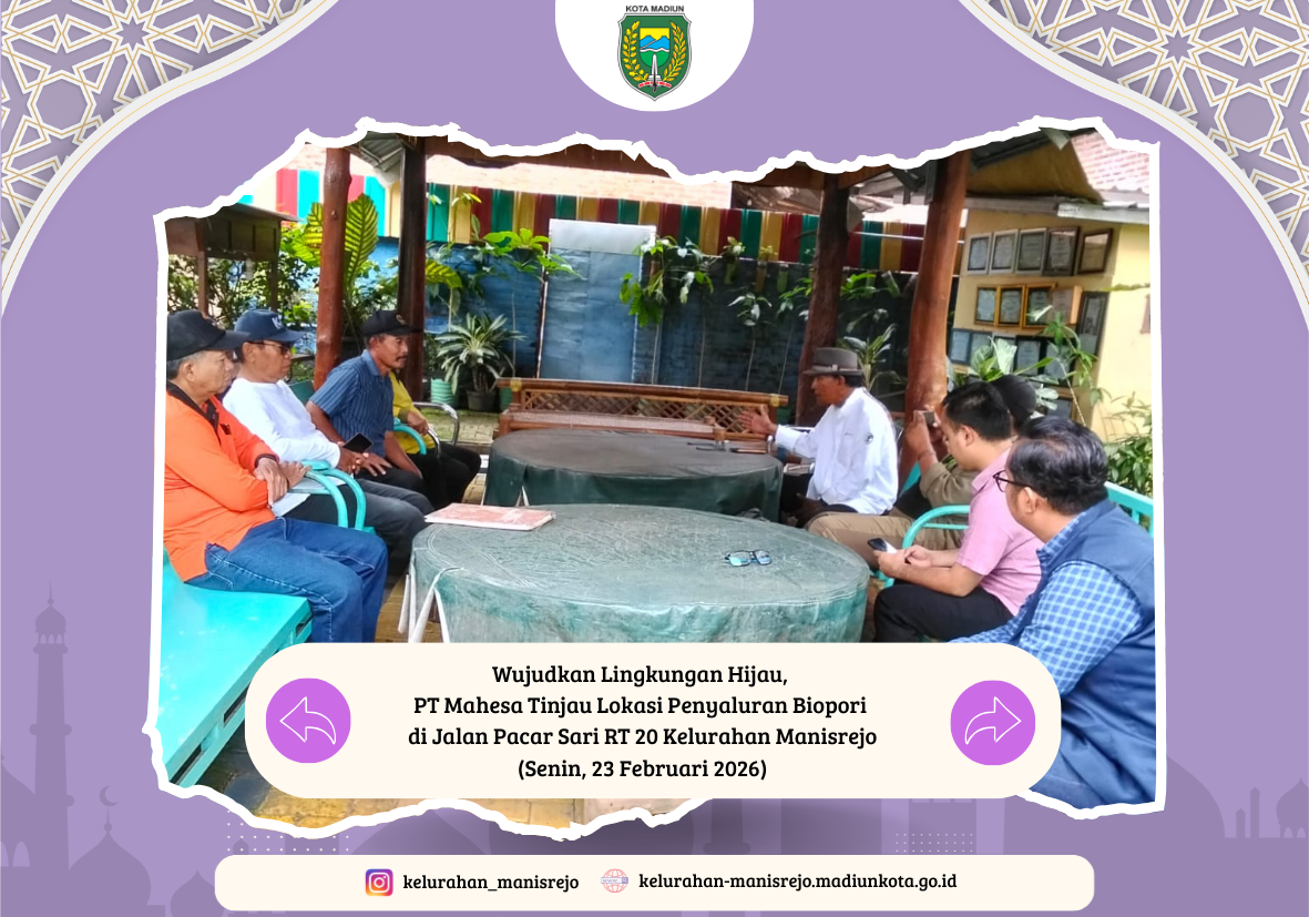 Wujudkan Lingkungan Hijau, PT Mahesa Tinjau Lokasi Penyaluran Biopori di Kelurahan Manisrejo
