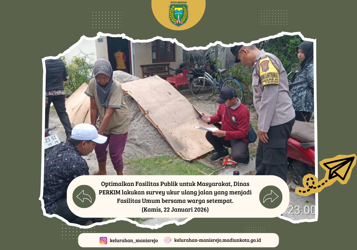 Dinas PERKIM lakukan Survey Ulang Tanah Fasilitas Umum