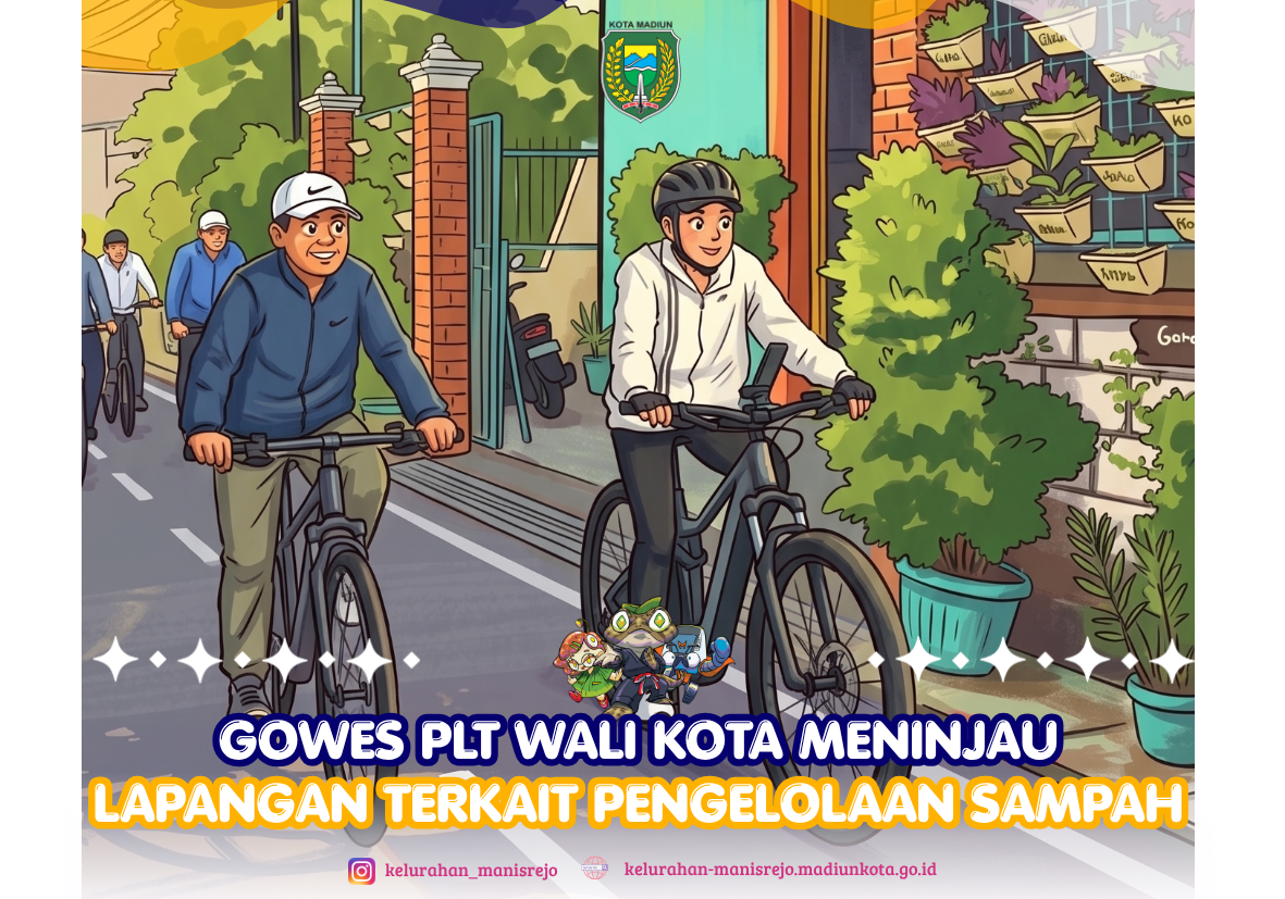 Gowes Plt Wali Kota Madiun ke Kampung Proklim
